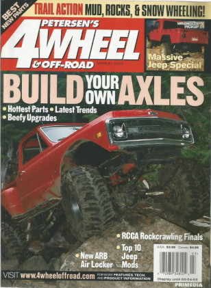 4 WHEEL & OFF-ROAD 2003 MAR - BUILD YOUR OWN AXELS, TOP 10 JEEP MODS*